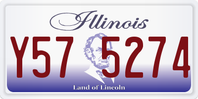 IL license plate Y575274