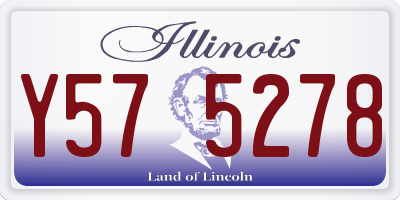 IL license plate Y575278