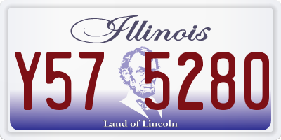 IL license plate Y575280