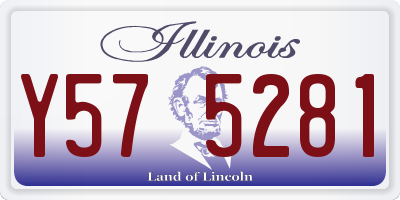 IL license plate Y575281