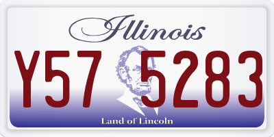 IL license plate Y575283
