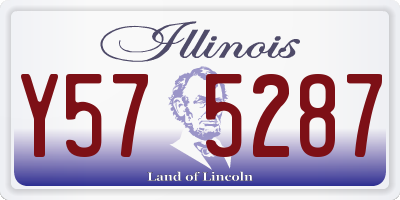 IL license plate Y575287