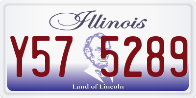 IL license plate Y575289