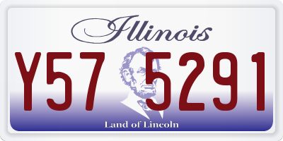 IL license plate Y575291