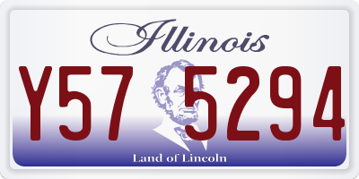 IL license plate Y575294