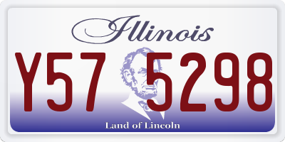 IL license plate Y575298