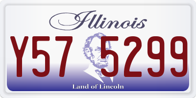 IL license plate Y575299