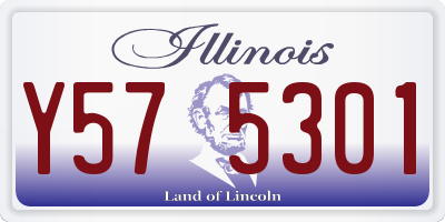 IL license plate Y575301