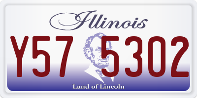 IL license plate Y575302