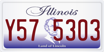 IL license plate Y575303