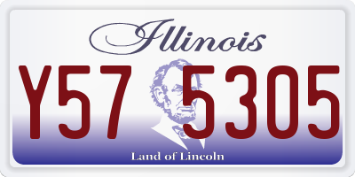 IL license plate Y575305