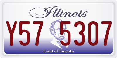IL license plate Y575307