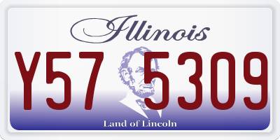 IL license plate Y575309