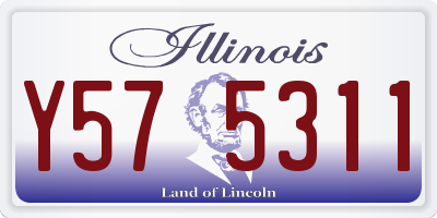 IL license plate Y575311