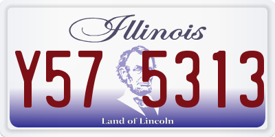IL license plate Y575313