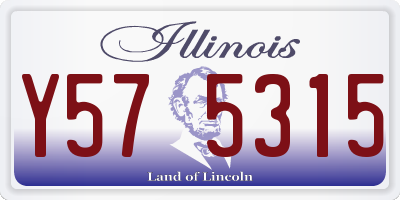 IL license plate Y575315