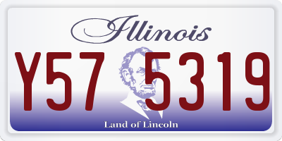 IL license plate Y575319