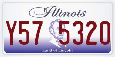 IL license plate Y575320