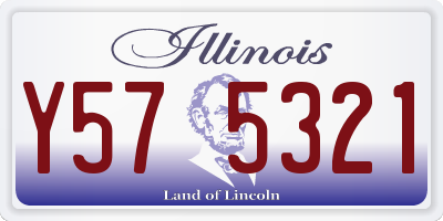IL license plate Y575321