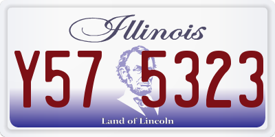 IL license plate Y575323
