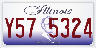 IL license plate Y575324