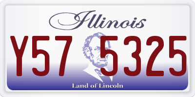 IL license plate Y575325