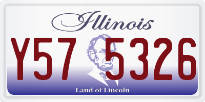 IL license plate Y575326