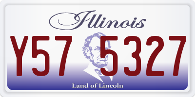 IL license plate Y575327