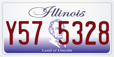 IL license plate Y575328