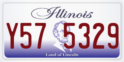 IL license plate Y575329