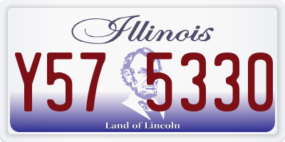 IL license plate Y575330