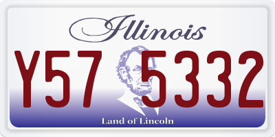 IL license plate Y575332
