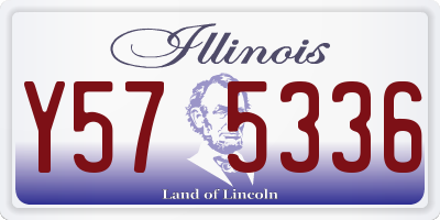 IL license plate Y575336