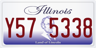 IL license plate Y575338