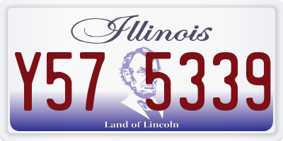IL license plate Y575339