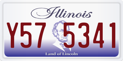 IL license plate Y575341
