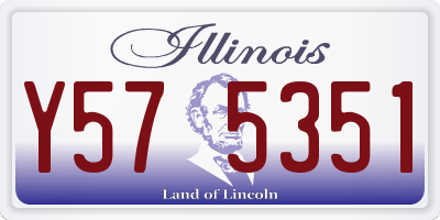 IL license plate Y575351
