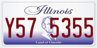 IL license plate Y575355