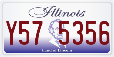 IL license plate Y575356