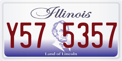 IL license plate Y575357