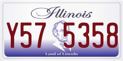 IL license plate Y575358