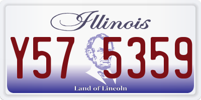 IL license plate Y575359