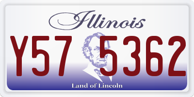 IL license plate Y575362