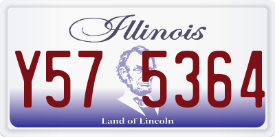 IL license plate Y575364