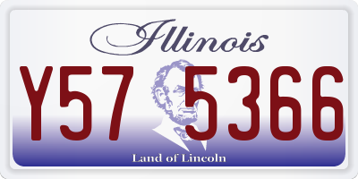 IL license plate Y575366