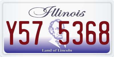IL license plate Y575368
