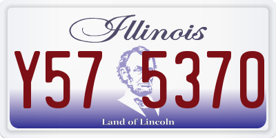 IL license plate Y575370