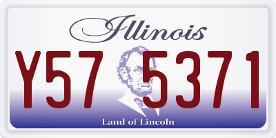 IL license plate Y575371
