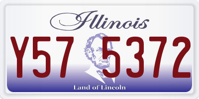 IL license plate Y575372