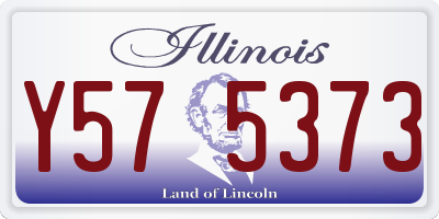 IL license plate Y575373
